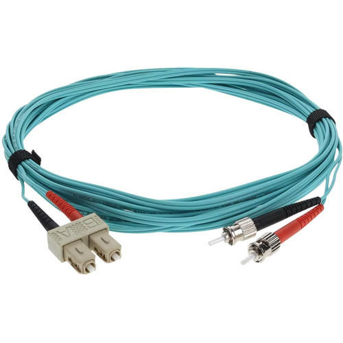 AddOn ADD-ST-SC-10M5OM4-TAA Fiber Optic Duplex Patch Network Cable