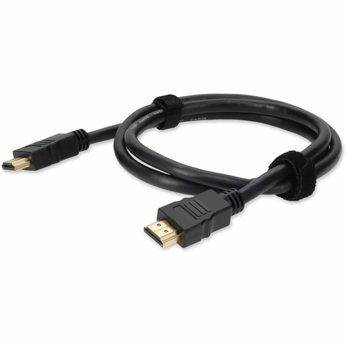 AddOn HDMIHSMM6-5PK 5PK 6ft HDMI 1.4 Male to HDMI 1.4 Male Black Cables Which Supports Ethernet Channel For Resolution Up to 4096x2160 (DCI 4K)