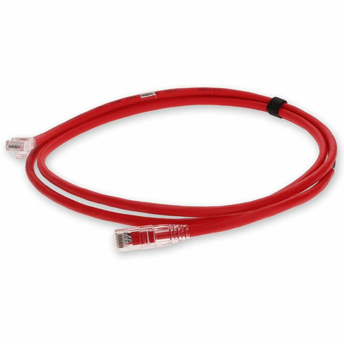 AddOn ADD-9FCAT6ASTP-RD 9ft RJ-45 (Male) to RJ-45 (Male) Red Snagless Cat6A STP PVC Copper Patch Cable