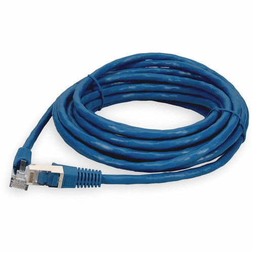 AddOn ADD-20FCAT7F-BE 20ft RJ-45 (Male) to RJ-45 (Male) Blue Microboot, Snagless Cat7 S/FTP PVC Copper Patch Cable
