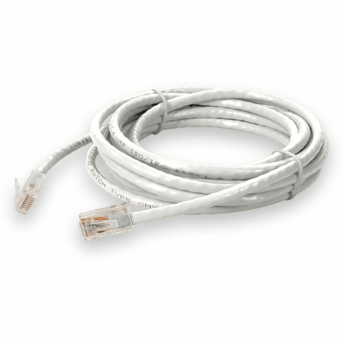 AddOn ADD-3FCAT6NB-WE 3ft RJ-45 (Male) to RJ-45 (Male) White Cat6 UTP PVC Copper Patch Cable