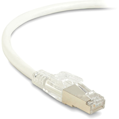 Black Box C6APC80S-WH-03 CAT6A 650-MHz Locking Snagless Patch Cable