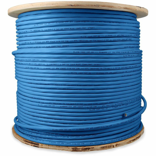 AddOn ADD-CAT6ABULK1K-BE 1000ft Non-Terminated Blue Cat6A UTP PVC Copper Patch Cable