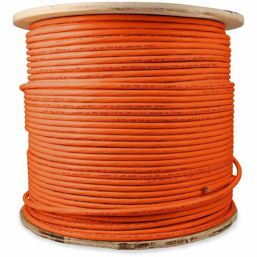 AddOn ADD-CAT6ABULK1K-OE 1000ft Non-Terminated Orange Cat6A UTP PVC Copper Patch Cable