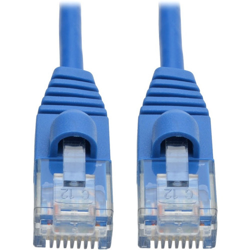 Tripp Lite N261-S02-BL Cat6a 10G Snagless Molded Slim UTP Ethernet Cable (RJ45 M/M) Blue 2 ft. (0.61 m)