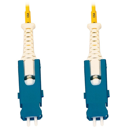 Tripp Lite N383S-05M 400G Singlemode 9/125 OS2 Fiber Optic Cable (Duplex SN-UPC M/M) LSZH Yellow 5 m (16.4 ft.)