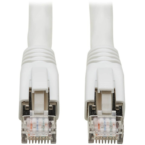 Tripp Lite N272-010-WH Cat8 25G/40G Certified Snagless Shielded S/FTP Ethernet Cable (RJ45 M/M) PoE White 10 ft. (3.05 m)