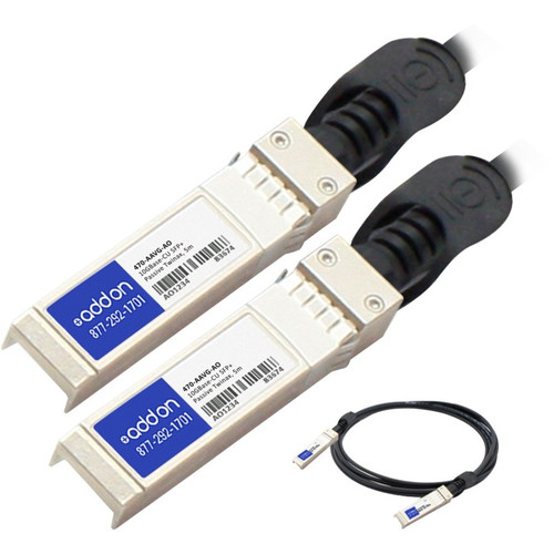 AddOn 470-AAVG-AO Dell 470-AAVG Compatible TAA Compliant 10GBase-CU SFP+ to SFP+ Direct Attach Cable (Passive Twinax, 5m)