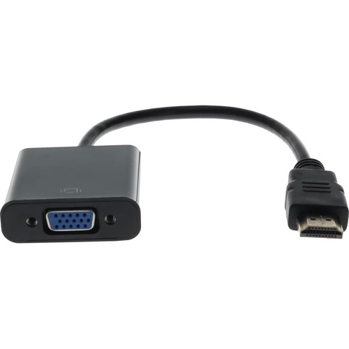 AddOn 701943-001-AO-5PK 5PK 701943-001 Comp HDMI 1.3 Male to VGA Female Black Active Adapters Which Includes Micro USB Port For Resolution Up to 1920x1200 (WUXGA)