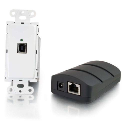 C2G TruLink USB 2.0 Superbooster Wall Plate Transmitter to Dongle Receiver Kit