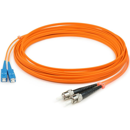 AddOn ADD-ST-SC-1M6MMF 1m SC (Male) to ST (Male) Orange OM1 Duplex Fiber OFNR (Riser-Rated) Patch Cable