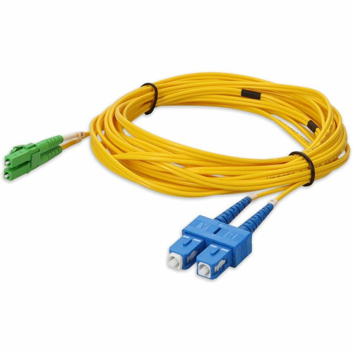 AddOn ADD-ALC-SC-1M9SMF 1m ALC (Male) to SC (Male) Yellow OS2 Duplex Fiber OFNR (Riser-Rated) Patch Cable