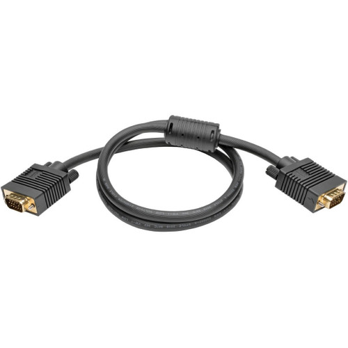 Tripp Lite P502-003 3ft VGA Coax Monitor Cable High Resolution HD15 Male / Male 3'