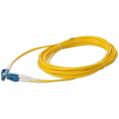 AddOn ADD-LC-LC-3M9SMF-TAA 3m LC (Male) to LC (Male) Yellow OS2 Duplex Fiber TAA Compliant OFNR (Riser-Rated) Patch Cable