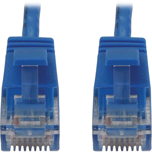 Tripp Lite N261-S6N-BL Cat6a 10G Snagless Molded Slim UTP Ethernet Cable (RJ45 M/M), PoE, Blue, 6 in. (15 cm)