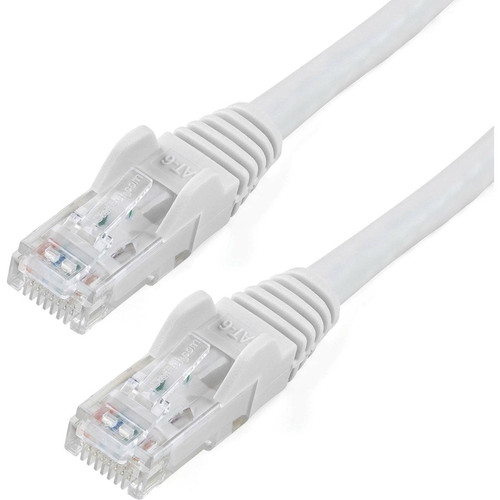 StarTech N6PATCH75WH 75ft CAT6 Ethernet Cable - White Snagless Gigabit - 100W PoE UTP 650MHz Category 6 Patch Cord UL Certified Wiring/TIA