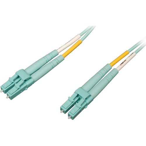 Tripp Lite N820-20M-OM4 100G Duplex Multimode 50/125 OM4 LSZH Fiber Optic Cable (LC/LC) Aqua 20 m