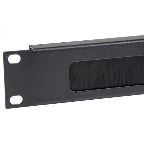 StarTech 1U Brush Strip Horizontal Server Rack Cable Management Panel ...