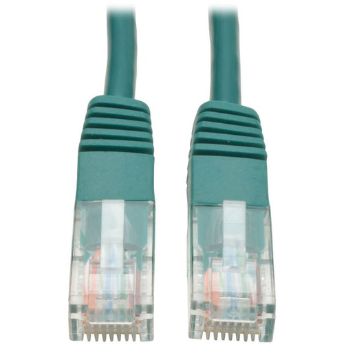 Tripp Lite N002-015-GN Cat5e 350 MHz Molded (UTP) Ethernet Cable (RJ45 M/M) PoE Green 15 ft. (4.57 m)