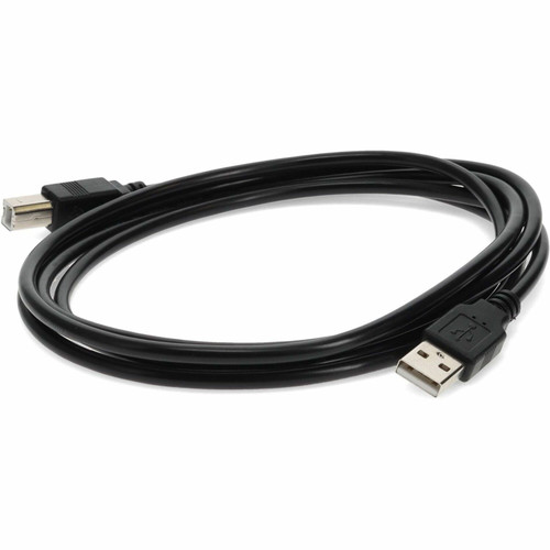 AddOn USBEXTAB12 12ft USB 2.0 (A) Male to USB 2.0 (B) Male Black Cable