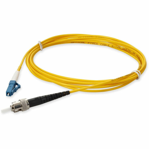 AddOn ADD-ST-LC-7MS9SMF 7m LC (Male) to ST (Male) Yellow OS2 Simplex Fiber OFNR (Riser-Rated) Patch Cable