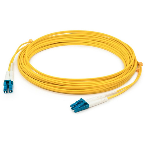 AddOn ADD-LC-LC-10M5OM2P-YW 10m LC (Male) to LC (Male) Yellow OM2 Duplex Plenum-Rated Fiber Patch Cable
