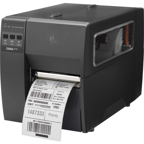 Zebra ZT111 Desktop Thermal Transfer Printer - Monochrome - Label Print - Fast Ethernet - USB - USB Host - Serial - Bluetooth - US