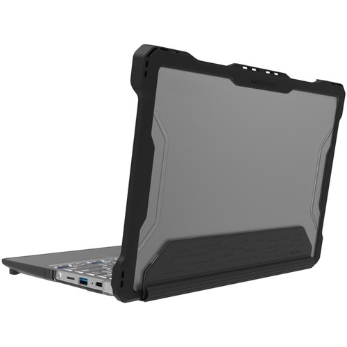 MAXCases Extreme Shell-S Case for 100e Gen 2 Chromebook 11 - Black/Clear