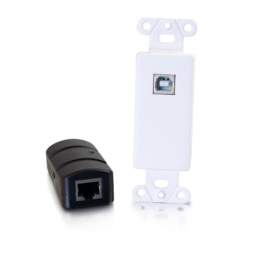 C2G 1-Port USB 2.0 Over Cat6 Wall Plate to Box Extender - up to 150 ft