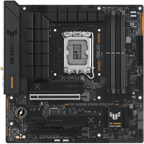 ASUS TUF GAMING B760M-PLUS WIFI Gaming Desktop Motherboard - Intel B760 Chipset - Socket LGA-1700 - Micro ATX