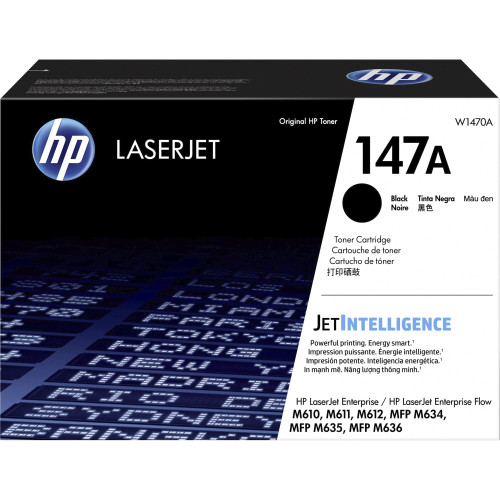 HP 147A Original Laser Toner Cartridge - Black - 1 / Carton