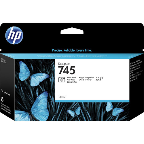 HP 745 Original Standard Yield Inkjet Ink Cartridge - Photo Black - 1 Pack