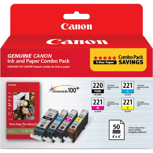 Canon 2945B011 Original Inkjet Ink Cartridge - Black, Cyan, Magenta, Yellow Pack
