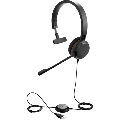 Jabra Evolve 20 SE Headset - USB-A - UC Mono - Leatherette