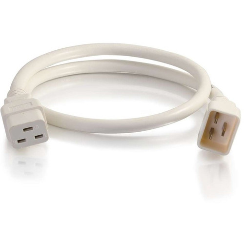 C2G Power Cord - 5ft - 12AWG - C20 to C19 - White