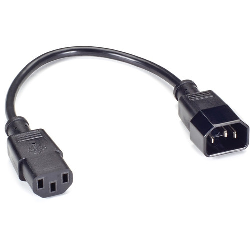 Black Box Power Cord - 1ft - 18AWG - IEC-C13 to IEC-C14