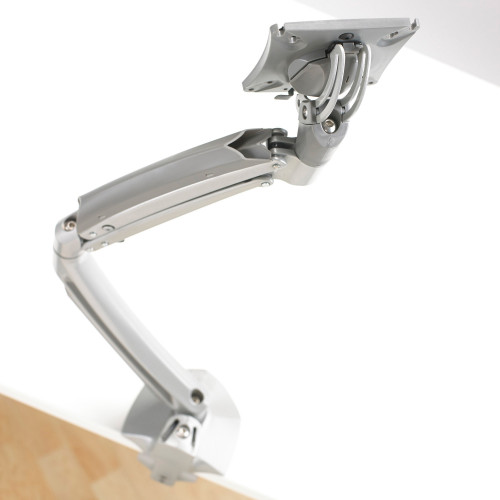 Chief Kontour Single Arm Desk Mount - For Displays 10-38" - Silver