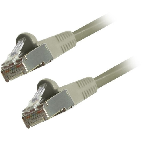 Comprehensive Cat6 Snagless Shielded Ethernet Cables, Grey, 100ft