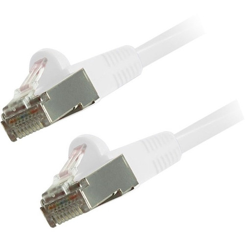 Comprehensive Cat6 Snagless Shielded Ethernet Cables, White, 50ft