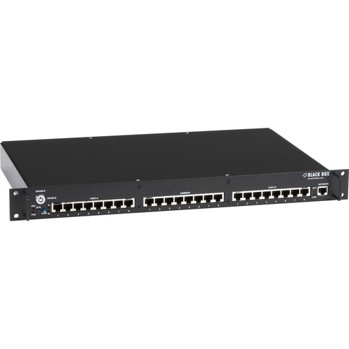 Black Box Rackmount Gang Switch - 19" , 1U, (8) RJ-45 A/B (All Pins)