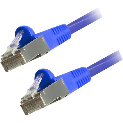 Comprehensive Cat6 Snagless Shielded Ethernet Cables, Blue, 75ft