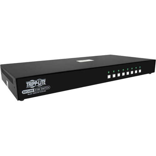 Tripp Lite Secure KVM Switch, 8-Port, Single Head, DisplayPort to DisplayPort, 4K, NIAP PP4.0, Audio, CAC, TAA