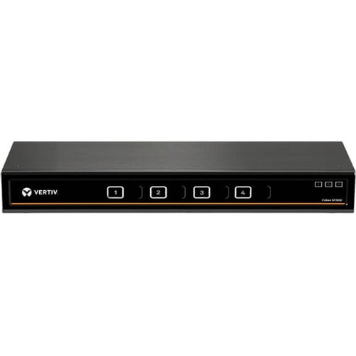 Vertiv Cybex SC800 Secure KVM| 4 Port Universal DP/H Single Display| CAC PP4.0