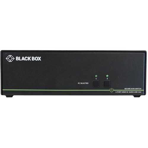 Black Box Secure NIAP 3.0 KVM Switch - Single-Head, HDMI, CAC, 4K, 2-Port