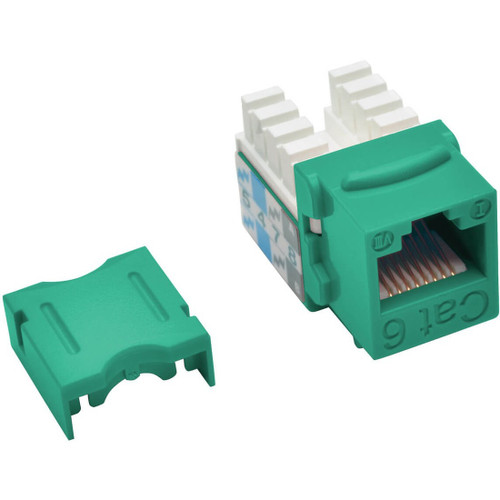 Tripp Lite N238-001-GN Cat6 Cat5e 110 Style Punch down Keystone Jack RJ45 Green TAA GSA