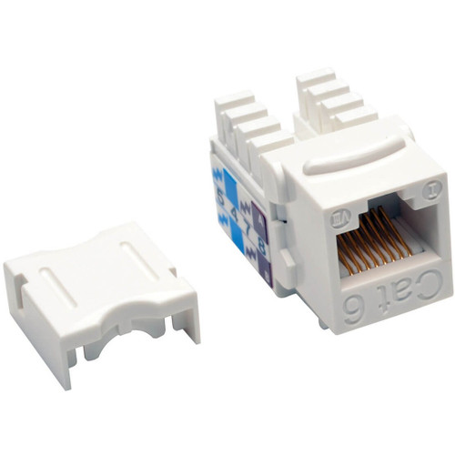 Tripp Lite N238-001-WH Cat6 Cat5e 110 Style Punch down Keystone Jack RJ45 White TAA GSA