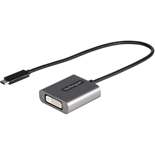 StarTech CDP2DVIEC USB C to DVI Adapter - 1920x1200p - USB Type-C to DVI-D Adapter Dongle - USB-C to DVI Display/Monitor Video Converter - 12" Cable