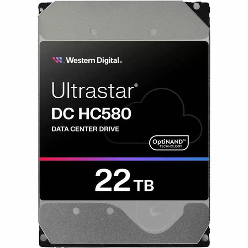WD Ultrastar DC HC580 0F62785 22 TB Hard Drive - 3.5" Internal - SATA - Conventional Magnetic Recording (CMR) Method