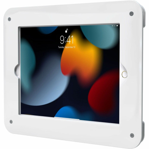 CTA Digital Acrylic Security VESA Enclosure for iPad 10.2 Series, iPad Air3, and iPad Pro 10.5 (White)