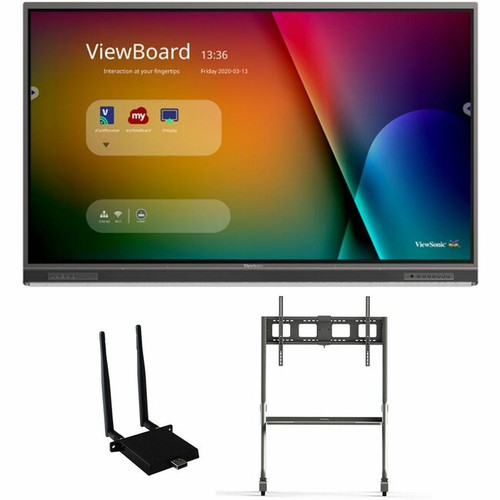 ViewSonic ViewBoard IFP7552-1C-E4 Interactive Flat Panel Bundle - 75"